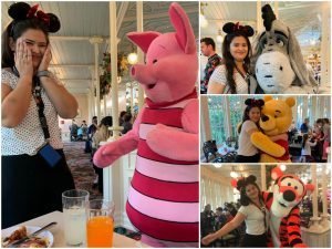 refeições com personagens na disney
