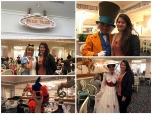 refeições com personagens na disney