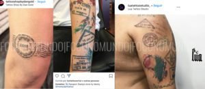 tatuagem selo de passaporte