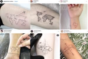 tattoo mapa mundi